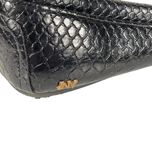 Jones New York Sundale Black Embossed Faux Leather Slip On Comfort Flats Sz 10 - Picture 7 of 10